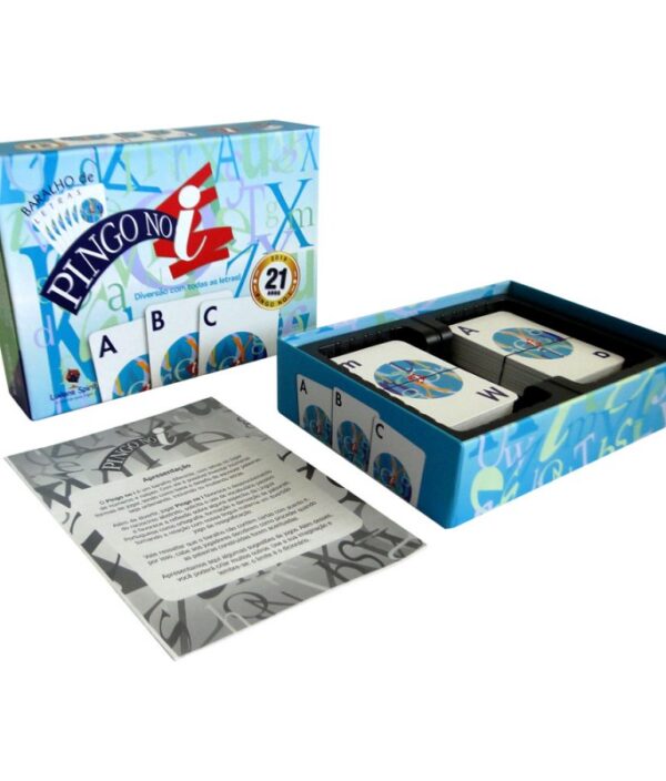 Pingo No I - Jogo de cartas para formar palavras e estimular o raciocínio